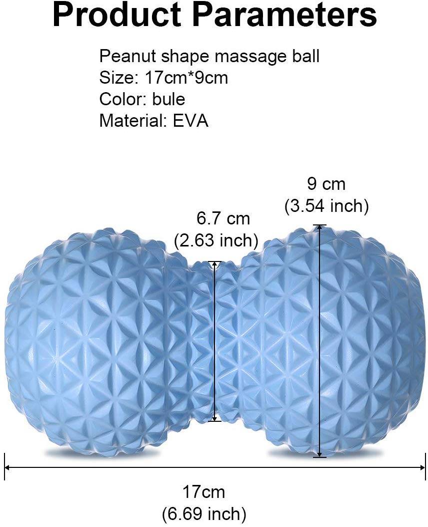EVA Peanut Shaped Massage Ball Fitness Equipment Color : Blue|Pink EVA Peanut Shaped Massage Ball Fitness Equipment