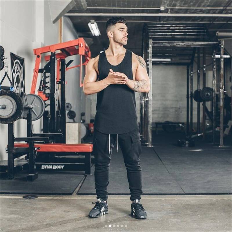 Men's Solid Color Loose Style Tank Top Men's Solid Color Loose Style Tank Top