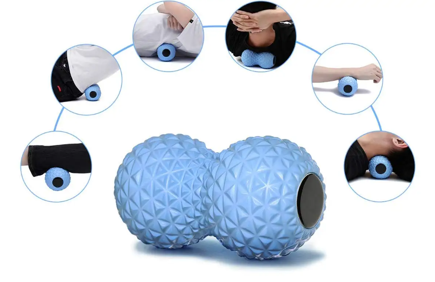 EVA Peanut Shaped Massage Ball Fitness Equipment Color : Blue|Pink EVA Peanut Shaped Massage Ball Fitness Equipment