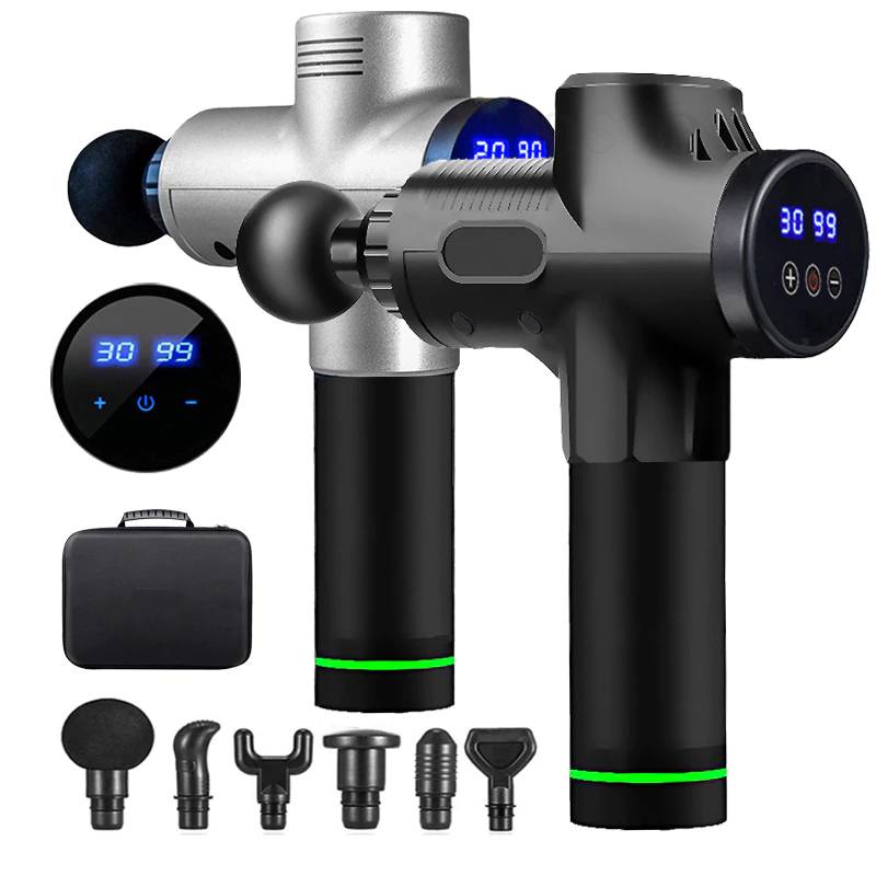 LCD Display Pain Relief Massage Gun LCD Display Pain Relief Massage Gun Fitness Equipment Fitness Massagers Sports