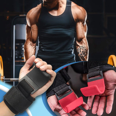 Weight Lifting Hook Grips With Wrist Wraps Hand-Bar Wrist Strap Gym Fitness Hook Weight Strap Pull-Ups Power Lifting Gloves Fitness Equipment Color : black hooks|red hooks|blue hooks Weight Lifting Hook Grips With Wrist Wraps Hand-Bar Wrist Strap Gym Fitness Hook Weight Strap Pull-Ups Power Lifting Gloves Fitness Equipment