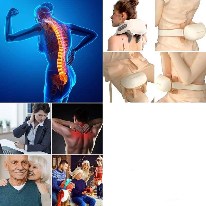 Neck and Shoulder Massage with Heat for Pain Relief Massagers Color : Cat claw head|Common head Neck and Shoulder Massage with Heat for Pain Relief Massagers